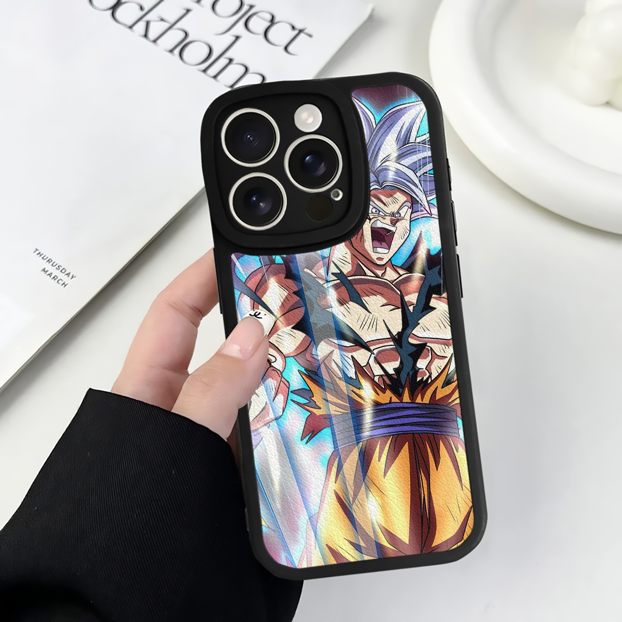 （画像用） ドラゴンボール DRAGON BALL 【iPhone 16シリーズ対応】シリコンスマホケース（レザー調） 材質：シリコン